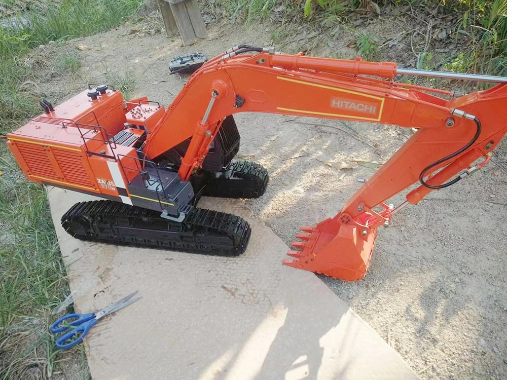 Hitachi 870 RC Excavator Model Metal Toy Remote Control Big Machine